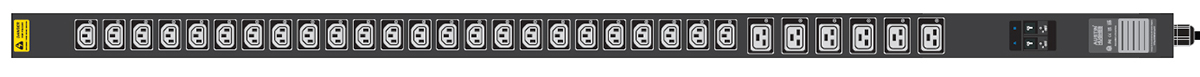 C19 Mixed Socket, 230V, 3m Cord